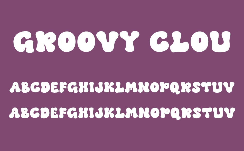 Groovy Clouds font