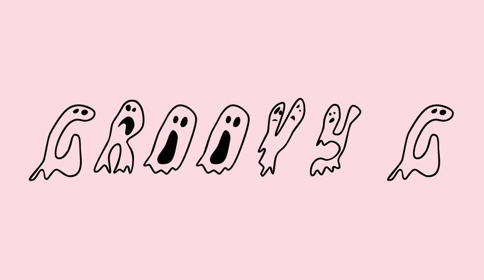 Groovy Ghosties font big