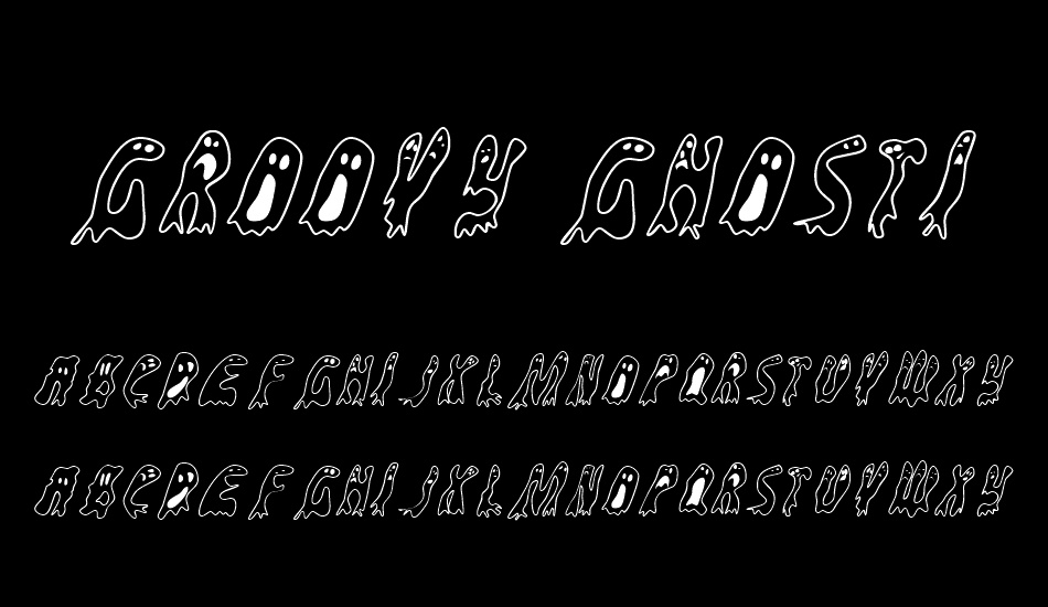 Groovy Ghosties font