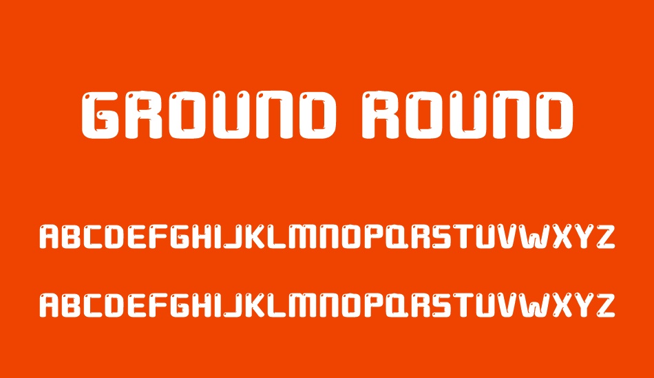 ground round font