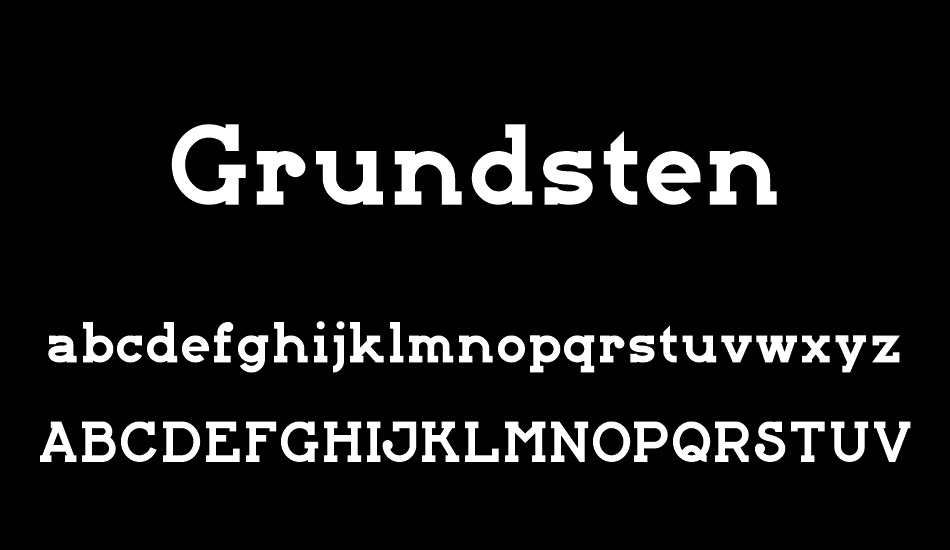 Grundsten font