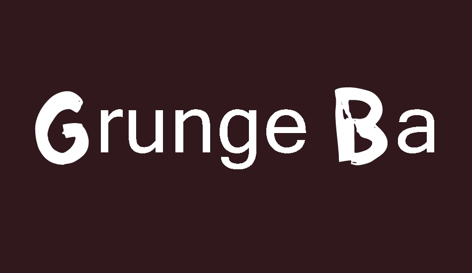 Grunge Band font big