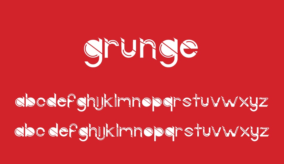 Grunge font