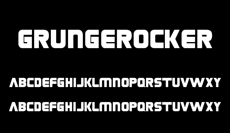 Grungerocker font