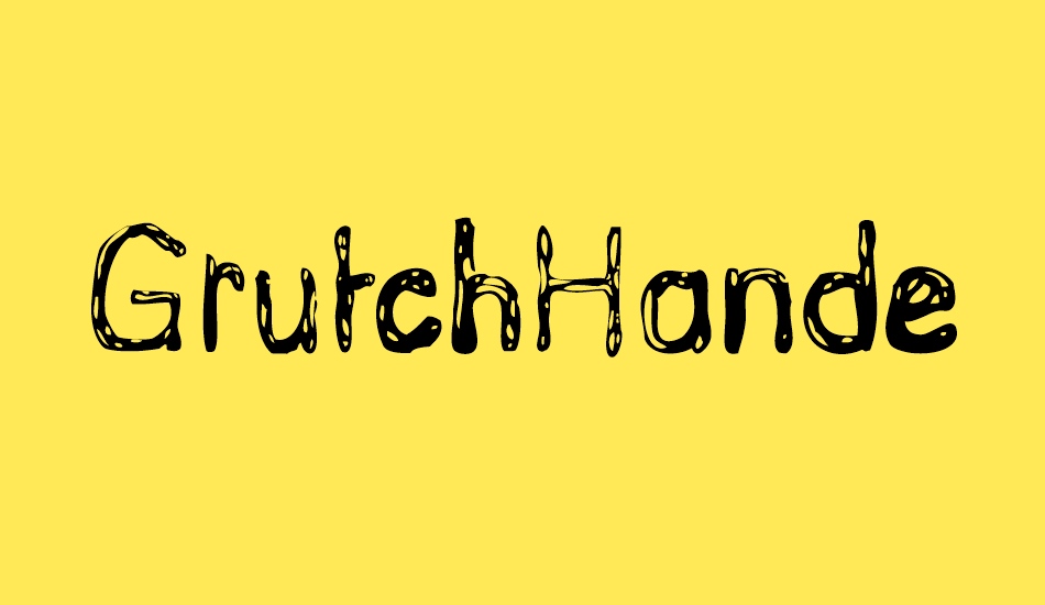 GrutchHanded font big