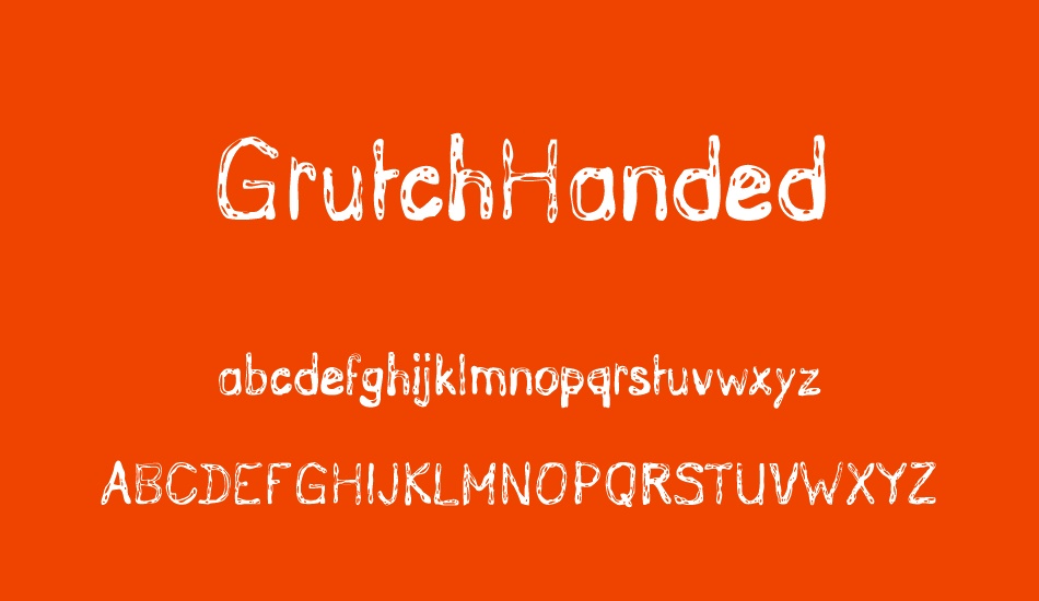 GrutchHanded font