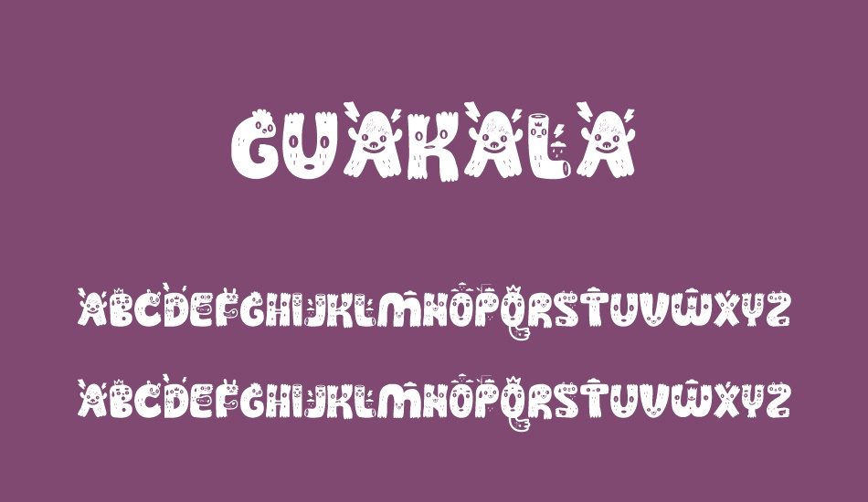 Guakala font