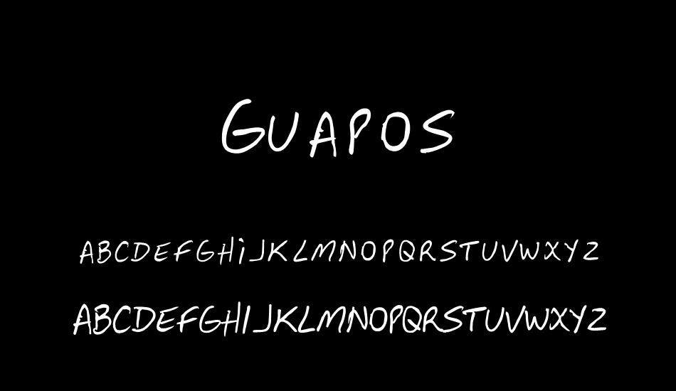 Guapos font