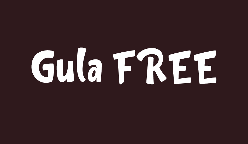 Gula FREE font big