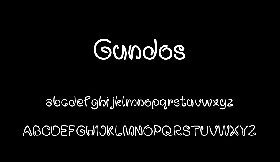 Gundos font