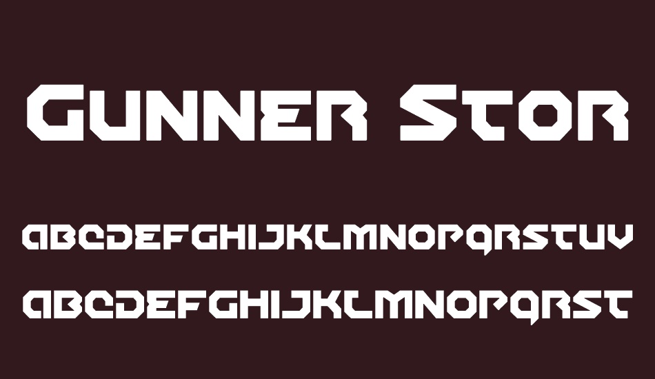 Gunner Storm font