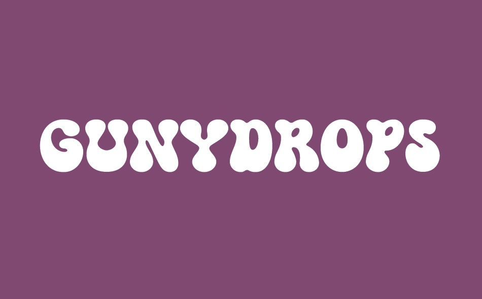 Gunydrops font big