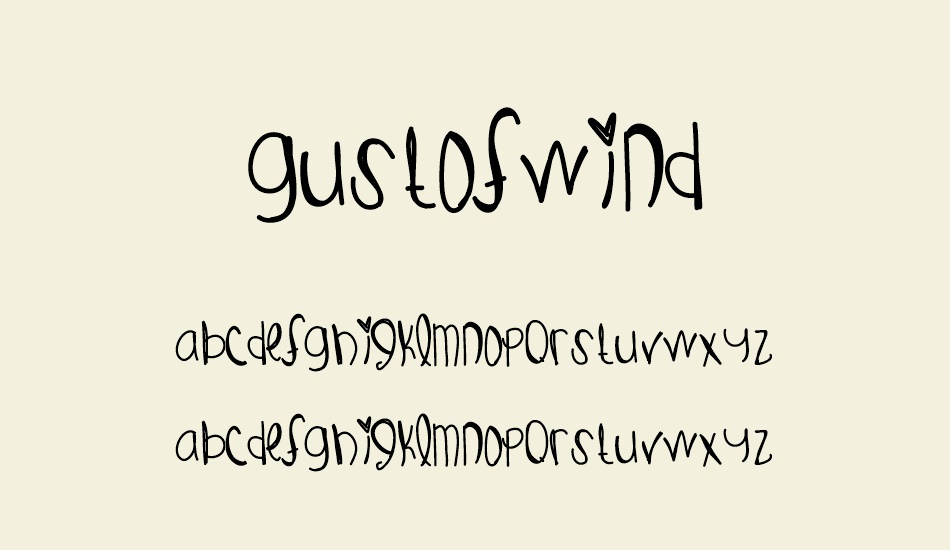 GustOfWind font