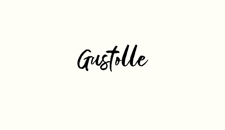 Gustolle font big