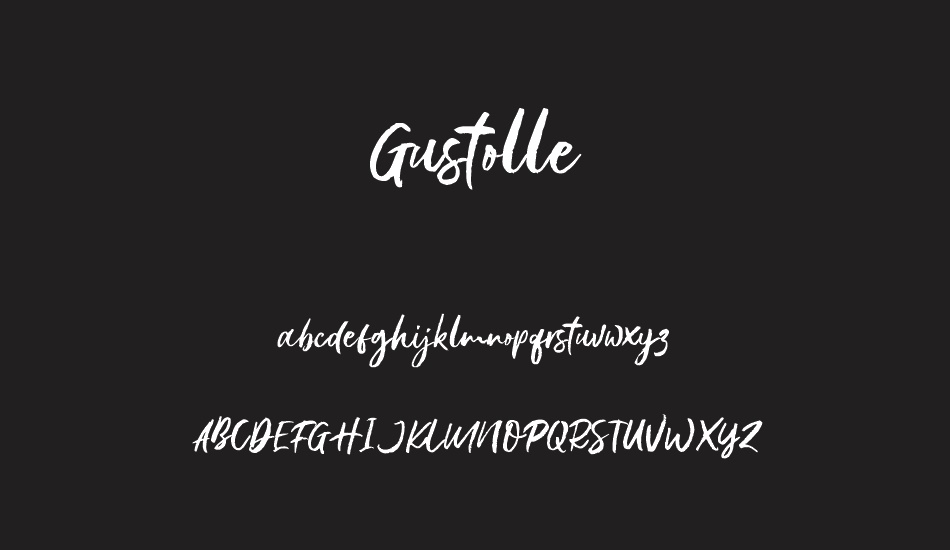 Gustolle font