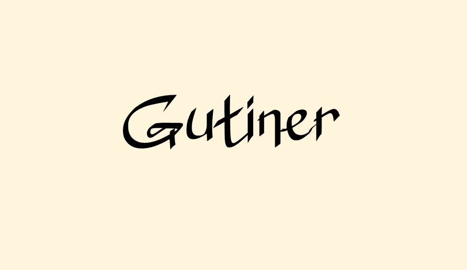 Gutiner font big