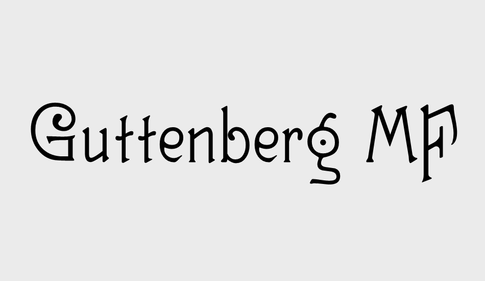 Guttenberg MF font big