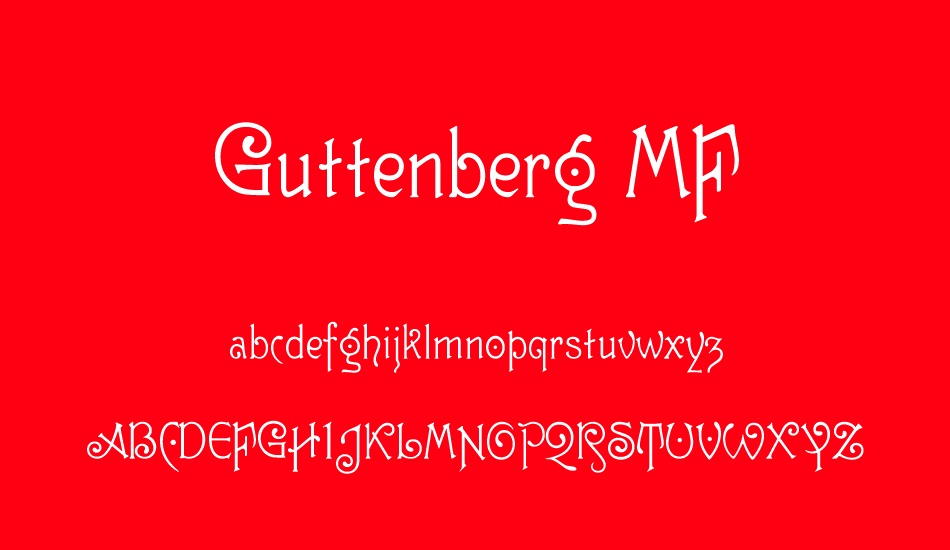 Guttenberg MF font