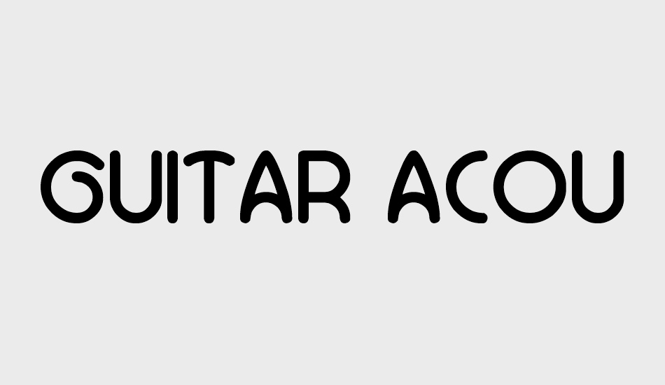 GUITAR ACOUSTIC font big