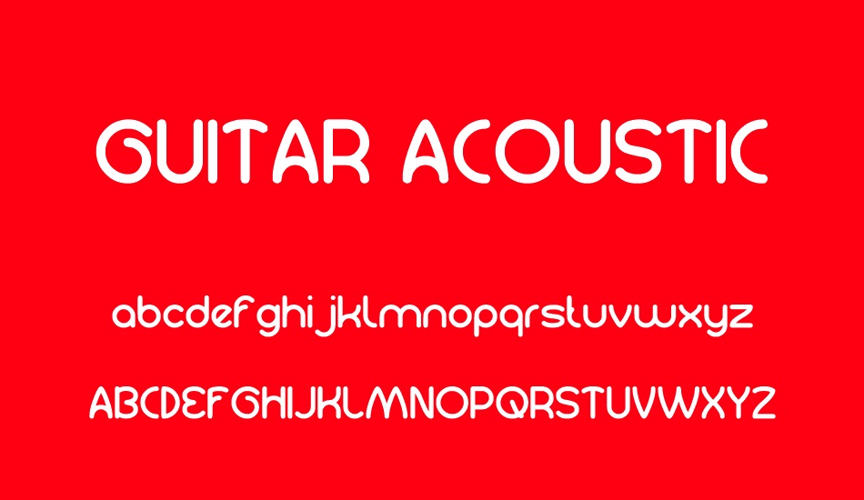 GUITAR ACOUSTIC font