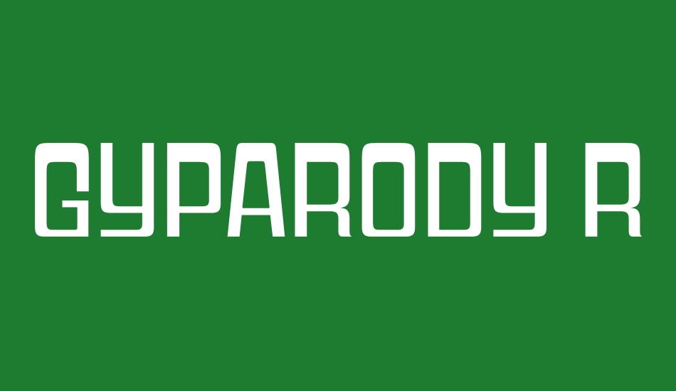 Gyparody Rg font big