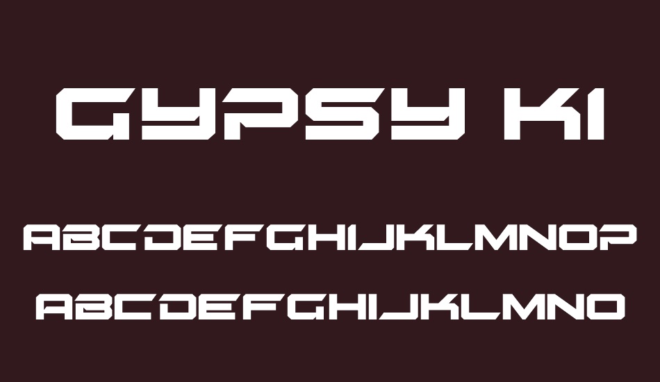 Gypsy Killer font