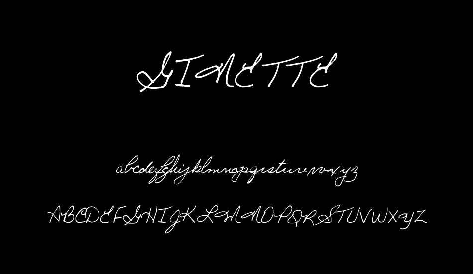 GINETTE font