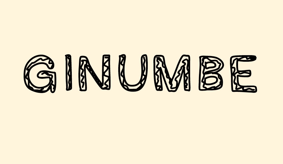 GINUMBER1 font big