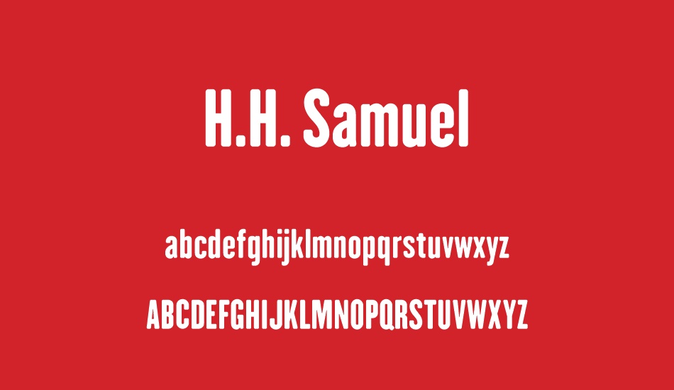 H.H. Samuel font