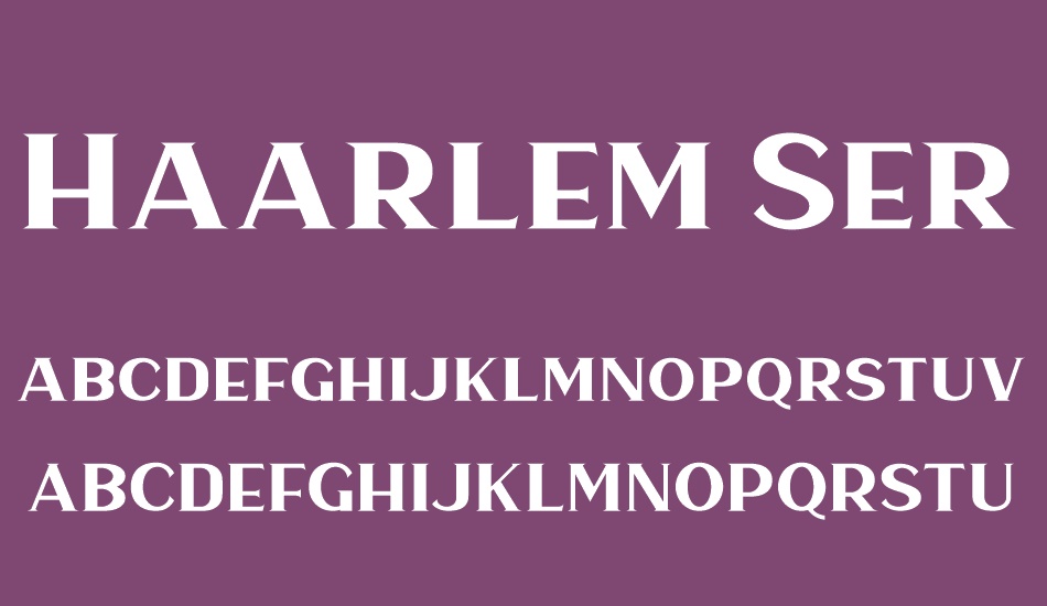 Haarlem Serif DEMO font