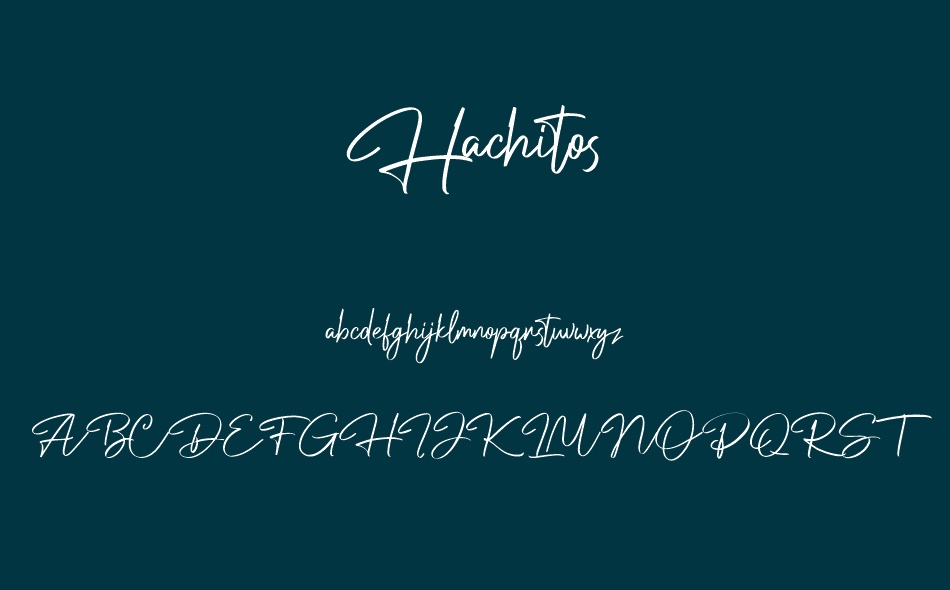 Hachitos font