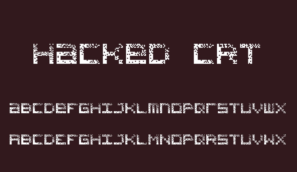 Hacked Crt Free Font