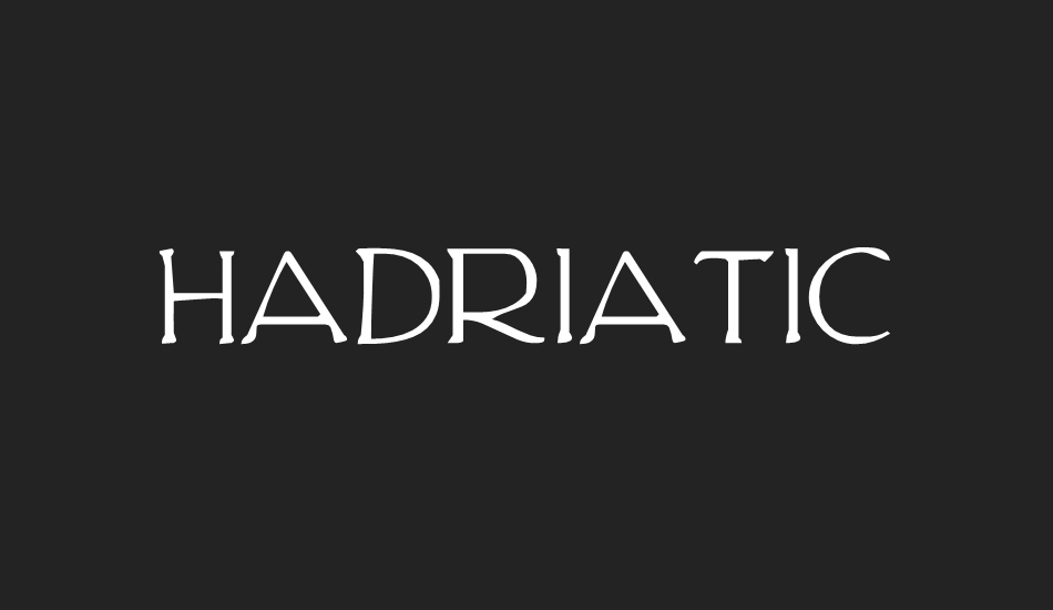 Hadriatic font big