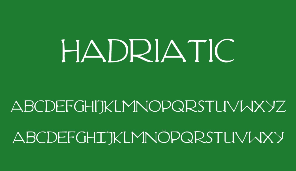 Hadriatic font