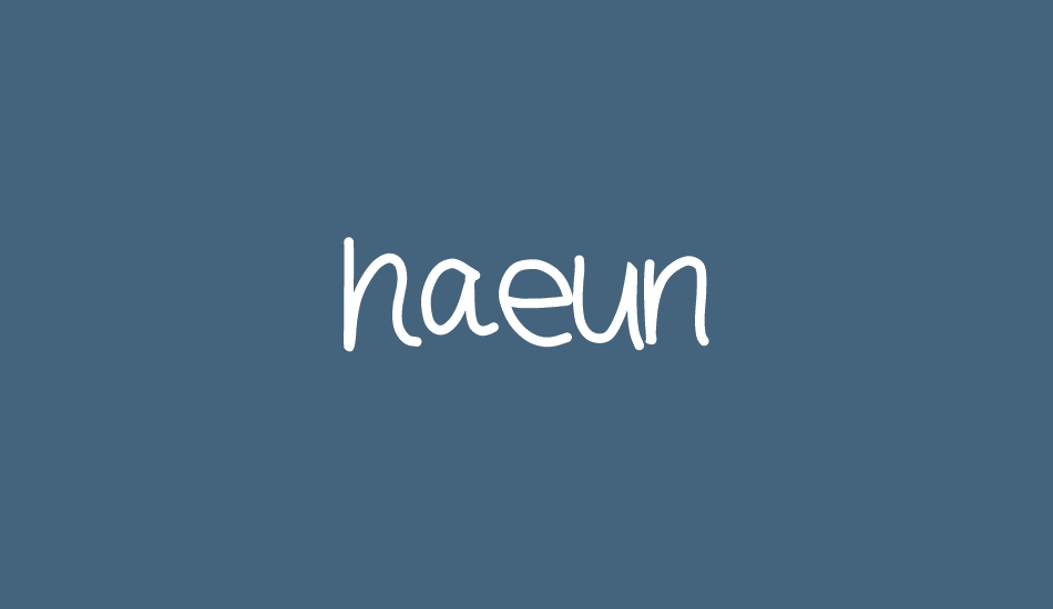 haeun font big