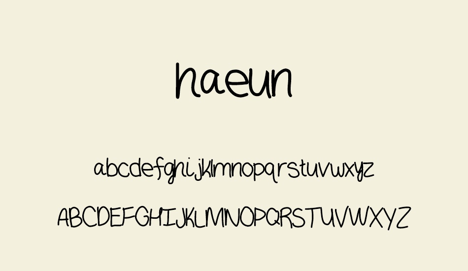 haeun font