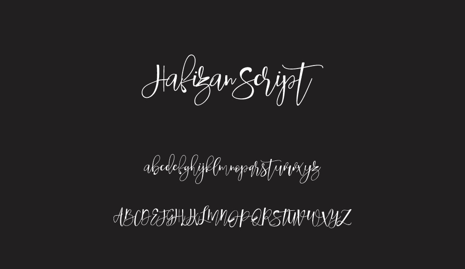 Hafizan Script font