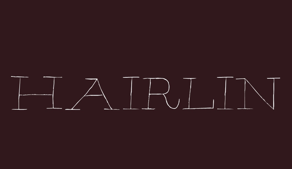 Hairliner font big