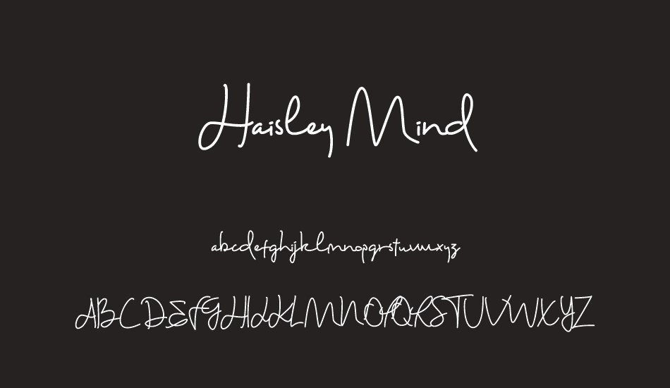 Haisley Mind font