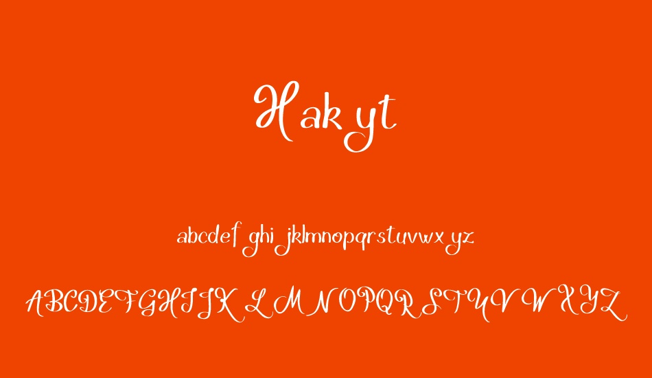 Hakyt font