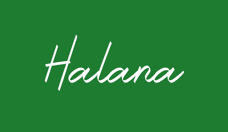 Halana font big