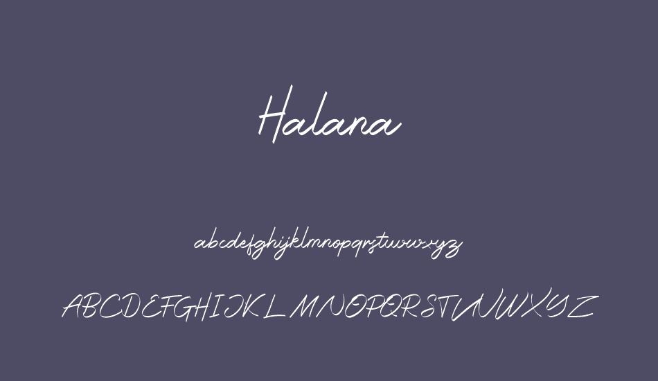 Halana font