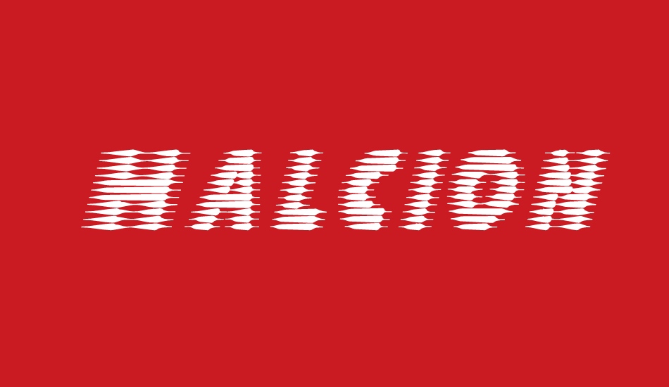 Halcion font big