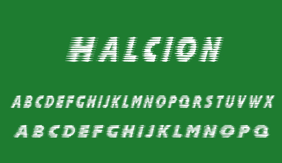 Halcion font