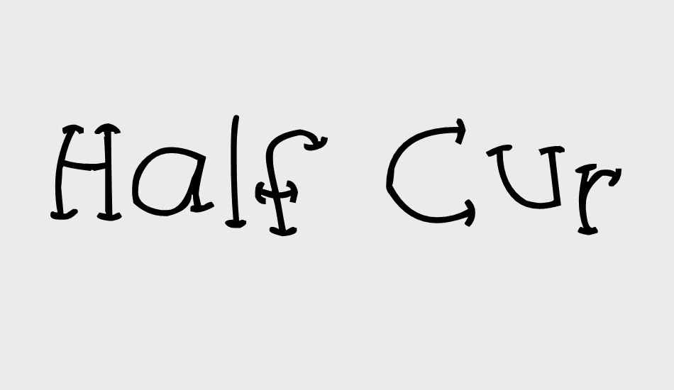 Half Curve font big