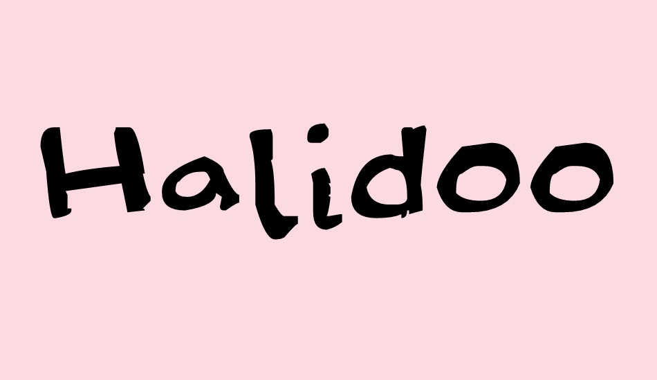 Halidoodle font big