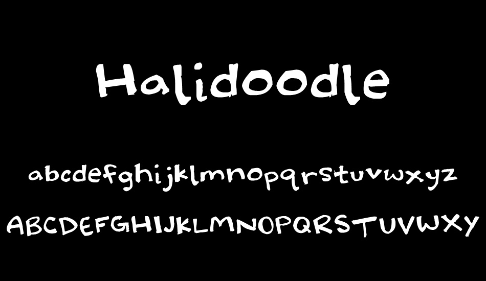 Halidoodle font