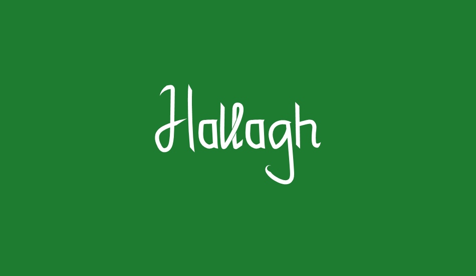 Hallagh font big