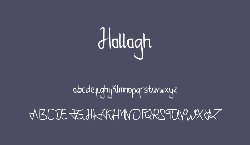 Hallagh font