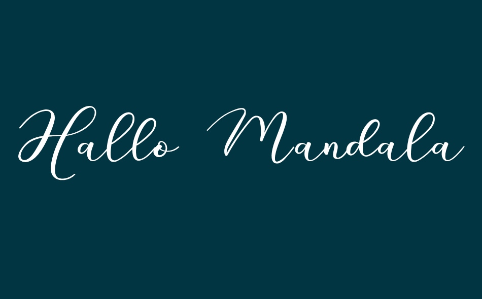 Hallo Mandala font big